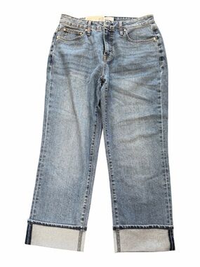 Edited by Hunter McGrady Classic Light Blue Women's Cuffed Wide Leg Jeans Size 6